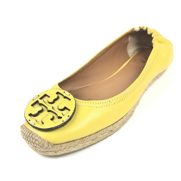tory burch yellow espadrilles